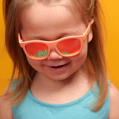 Perfectly Papaya Navigator | Polarized Peach Mirrored Lenses - Norani Baby