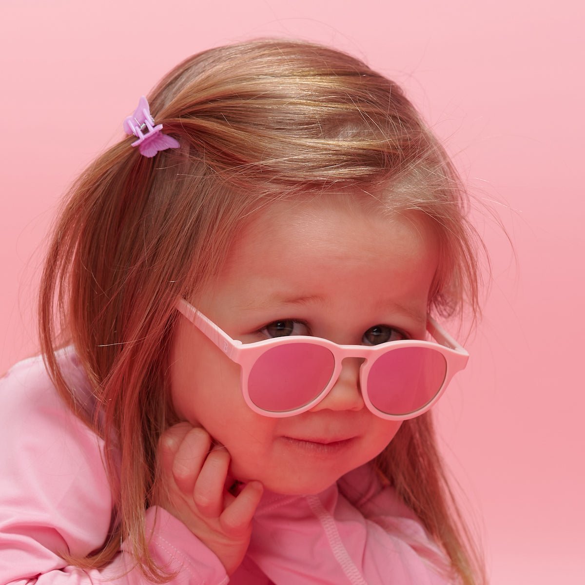 Pretty in Pink Keyhole | Polarized Pink Mirrored Lenses - Norani Baby