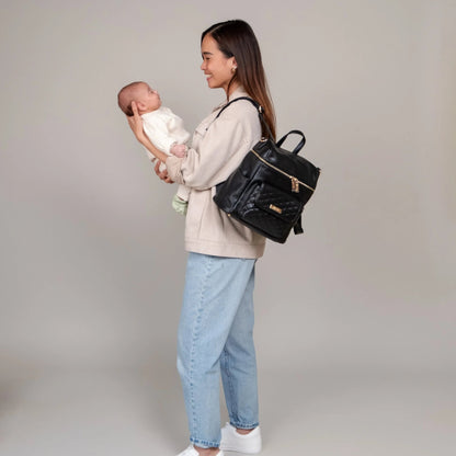 Petit Diaper Bag Ebony Black - Norani Baby