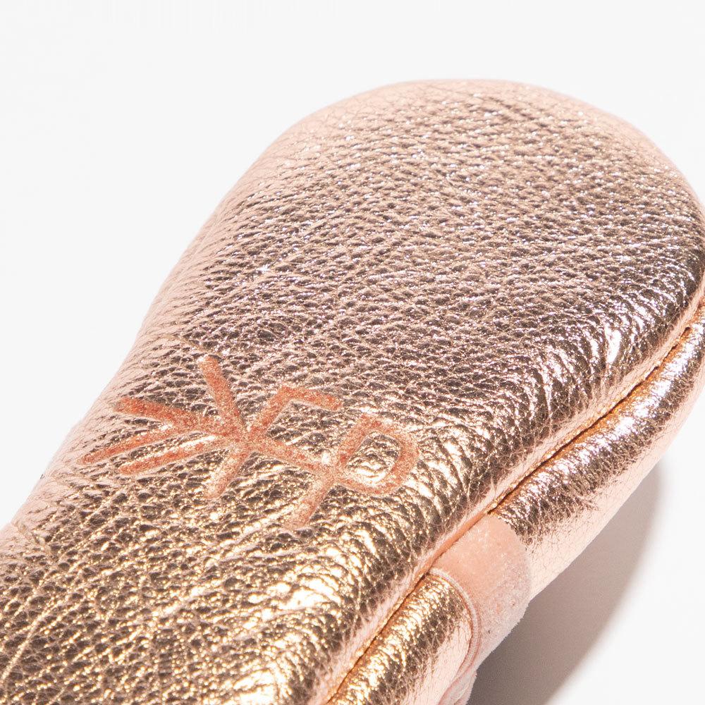 Rose Gold Ballet Slipper Baby Shoe - Norani Baby