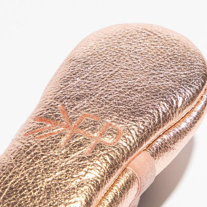 Rose Gold Ballet Slipper Baby Shoe - Norani Baby