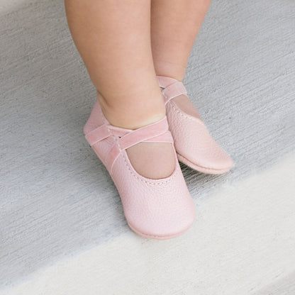 Blush Ballet Slipper Baby Shoe - Norani Baby