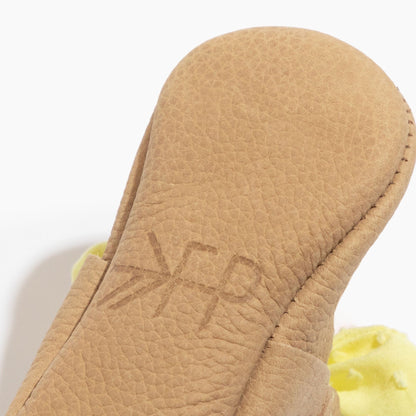 Banana Cream Knotted Bow Baby Shoe - Norani Baby