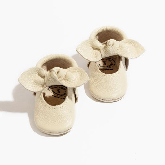 Birch Knotted Bow Baby Shoe - Norani Baby