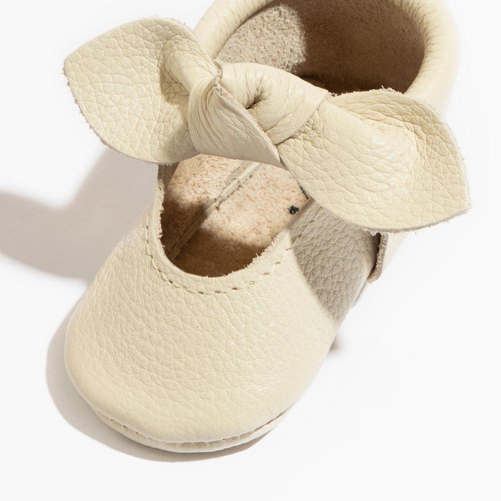 Birch Knotted Bow Baby Shoe - Norani Baby