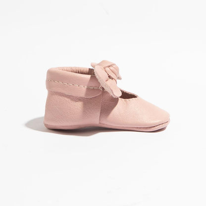 Blush Knotted Bow Baby Shoe - Norani Baby