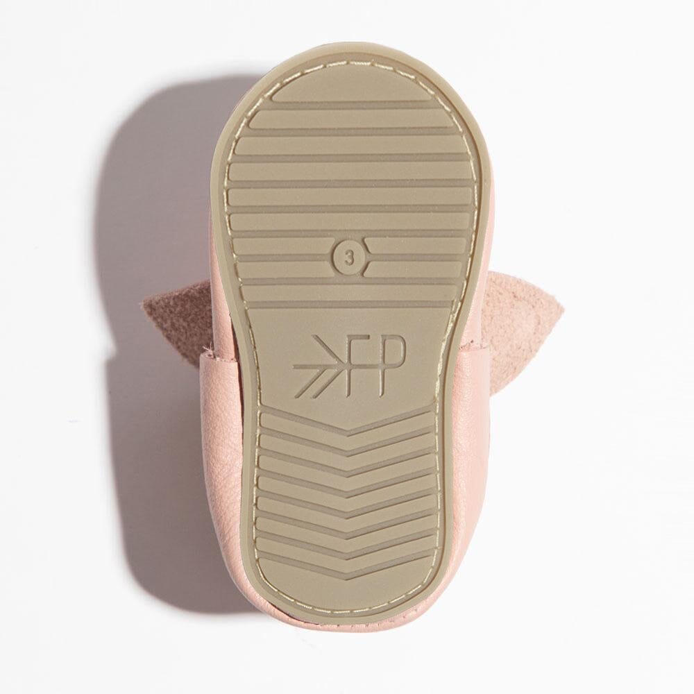 Blush Knotted Bow Baby Shoe - Norani Baby