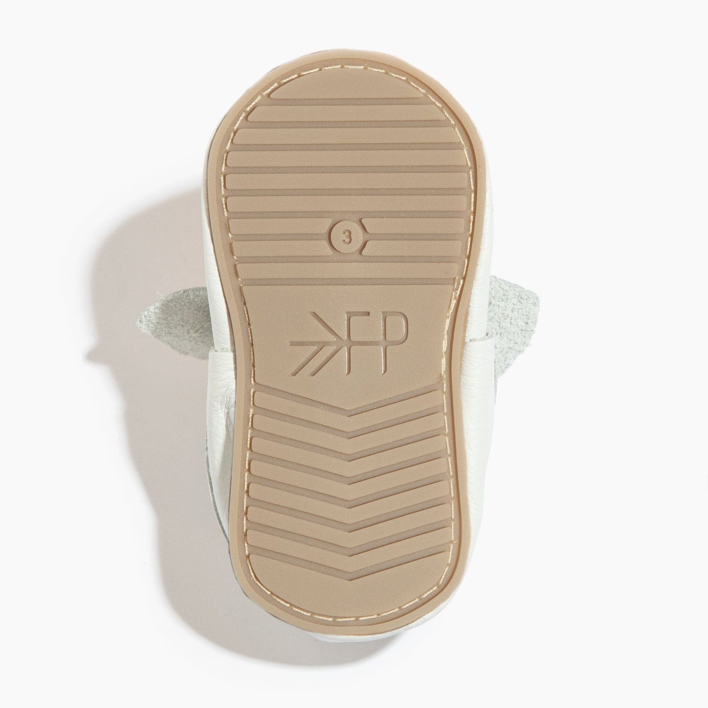 Toasted Bright White Knotted Bow Baby Shoe - Norani Baby