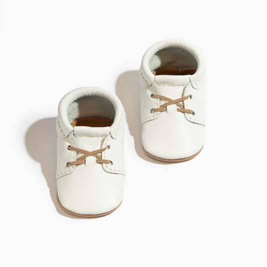 Toasted Bright White Oxford Baby Shoe - Norani Baby