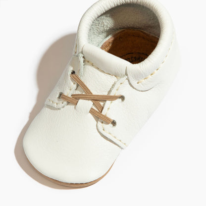 Toasted Bright White Oxford Baby Shoe - Norani Baby