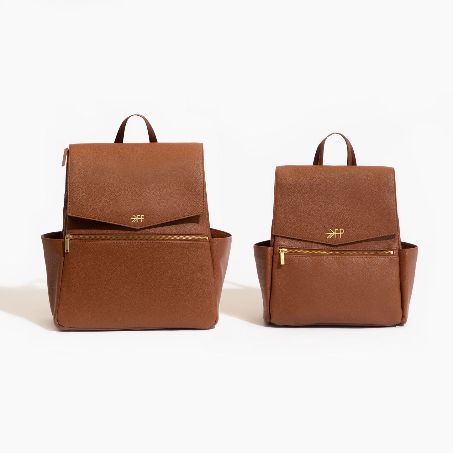 Cognac Mini Classic Diaper Bag II - Norani Baby