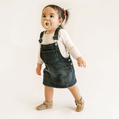 Almond Speckles Mary Jane Baby Shoe - Norani Baby