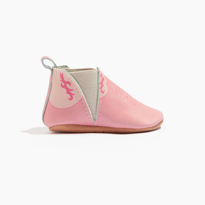 Bubblegum Cowboy Chelsea Boot Baby Shoe - Norani Baby