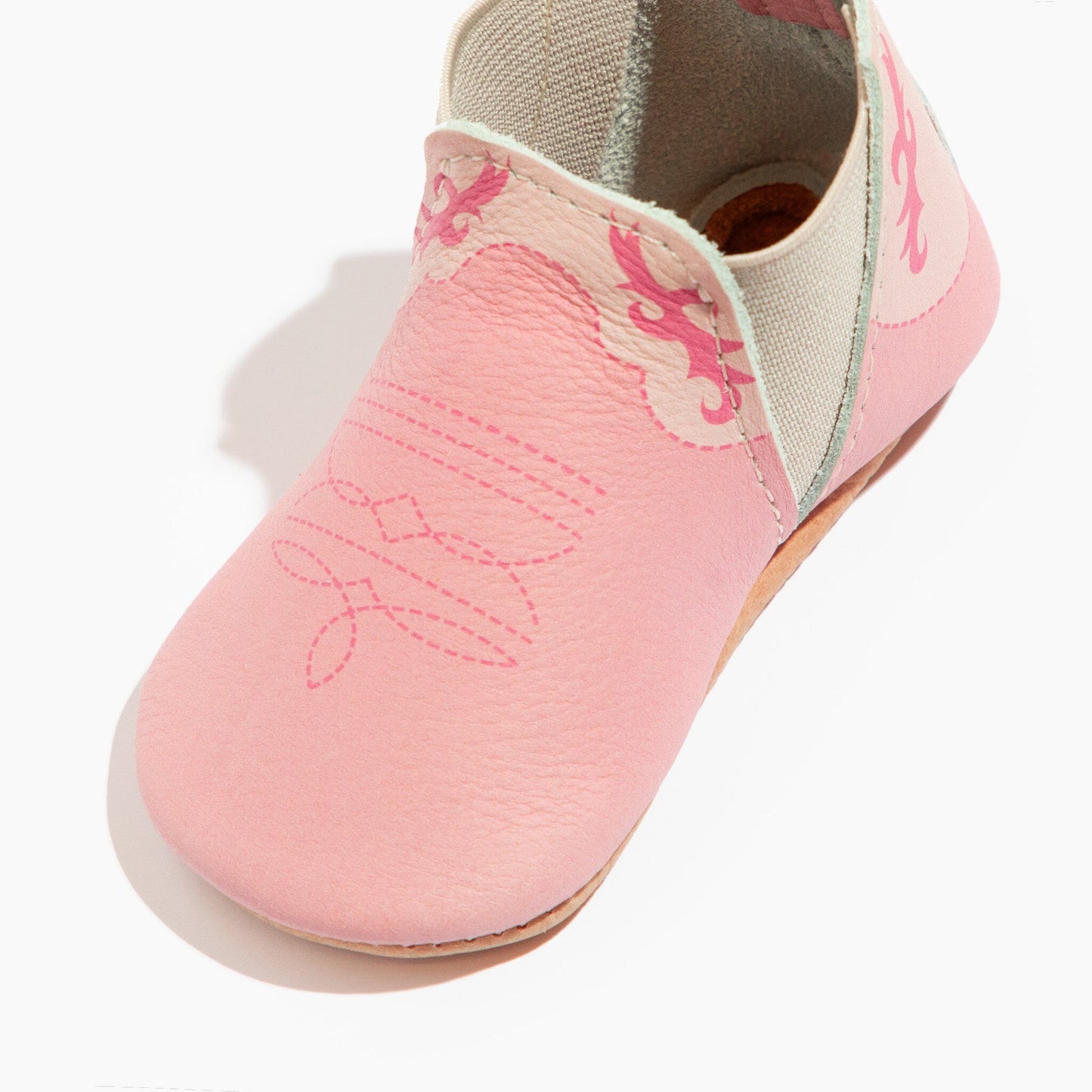 Bubblegum Cowboy Chelsea Boot Baby Shoe - Norani Baby