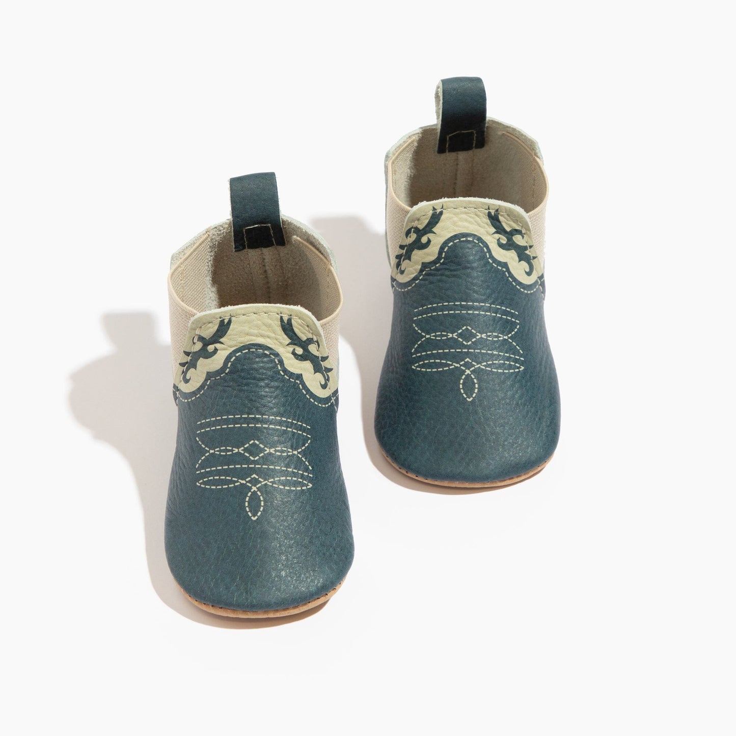 Denim Cowboy Chelsea Boot Baby Shoe - Norani Baby