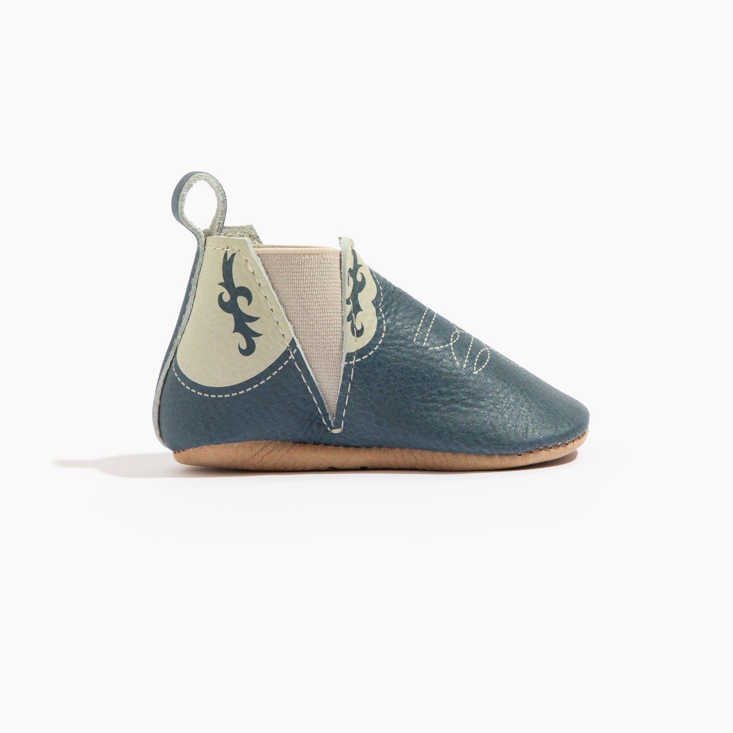 Denim Cowboy Chelsea Boot Baby Shoe - Norani Baby