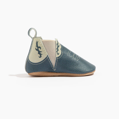 Denim Cowboy Chelsea Boot Baby Shoe - Norani Baby