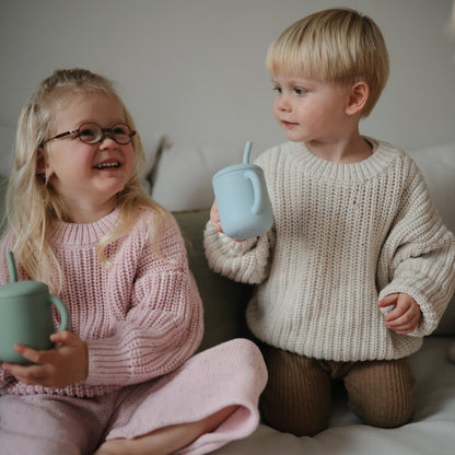 Silicone Training Cup + Straw - Norani Baby