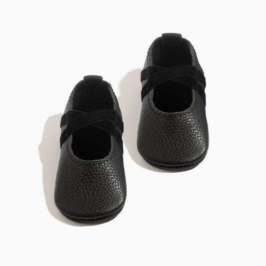Ebony Ballet Slipper Baby Shoe - Norani Baby