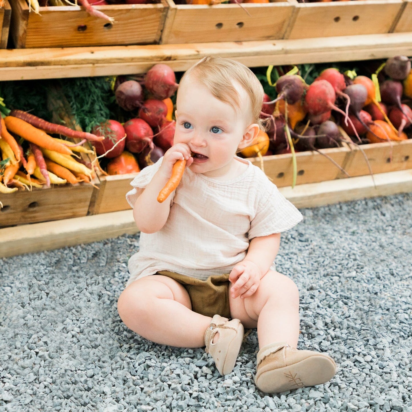 Weathered Brown Mary Jane Baby Shoe - Norani Baby