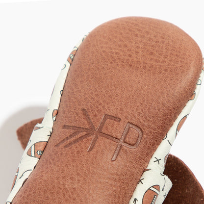 First Down Knotted Bow Baby Shoe - Norani Baby