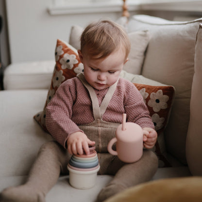 Silicone Training Cup + Straw - Norani Baby