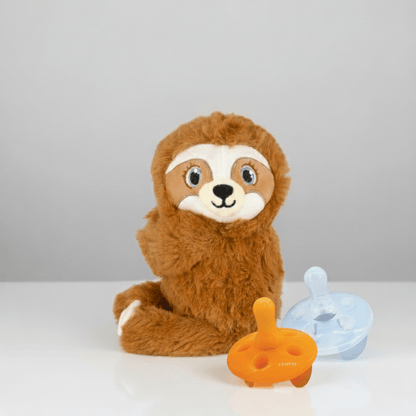 Baby Shusher Sloth Plush Sound Machine + 2 Shushie Pacifiers Bundle - Norani Baby