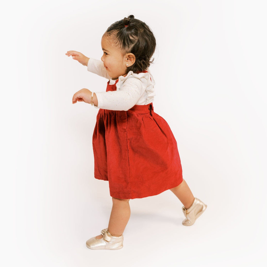 Newborn Platinum Knotted Bow Baby Shoe - Norani Baby