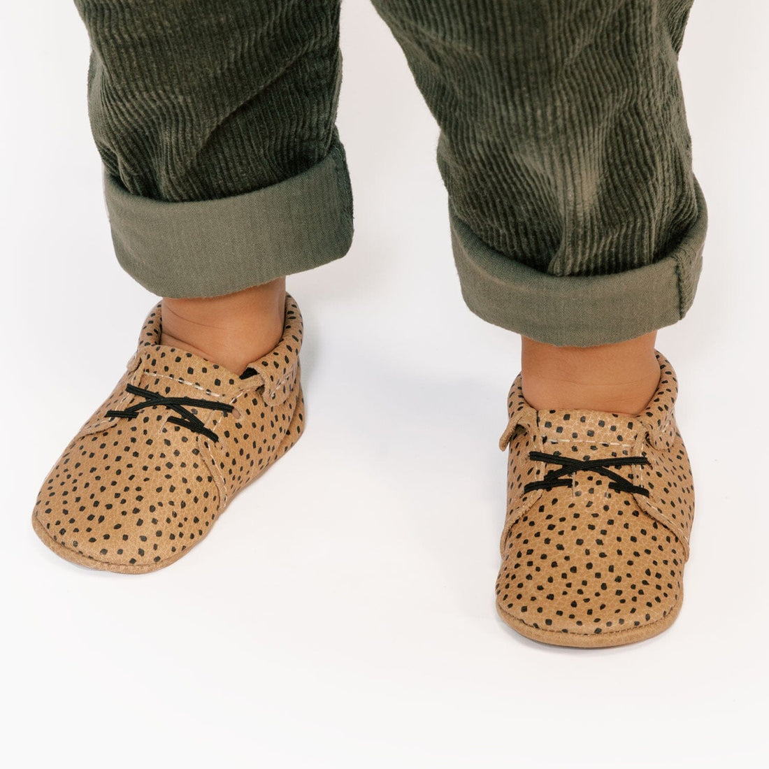 Almond Speckles Oxford Baby Shoe - Norani Baby