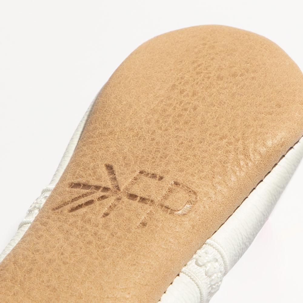 Ivory Lace Ballet Slipper Baby Shoe - Norani Baby