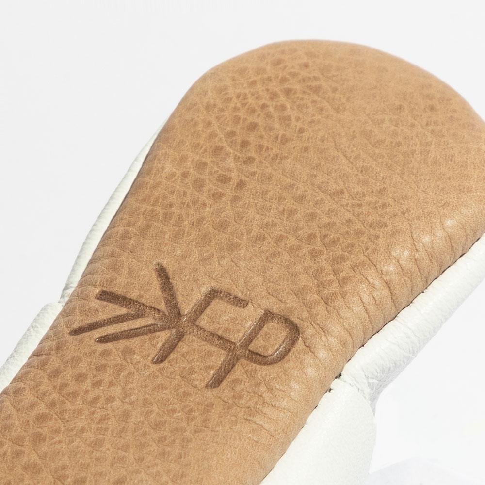 Ivory Swiss Dot Knotted Bow Baby Shoe - Norani Baby