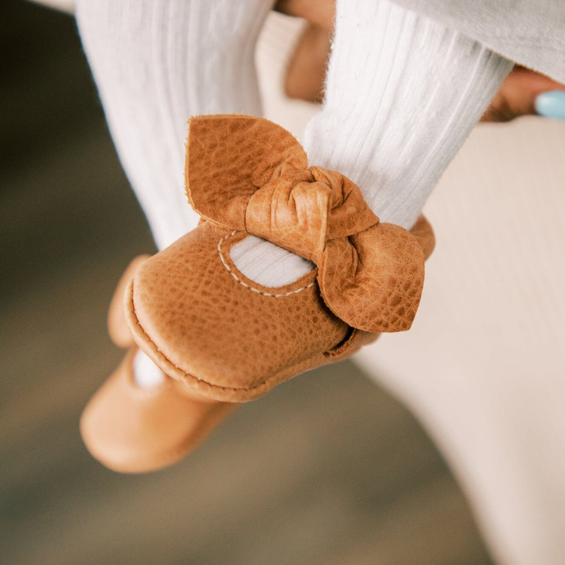 Zion Knotted Bow Baby Shoe - Norani Baby