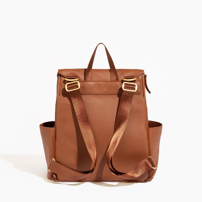 Cognac Mini Classic Diaper Bag II - Norani Baby