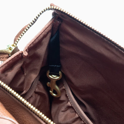Cognac Mini Classic Diaper Bag II - Norani Baby