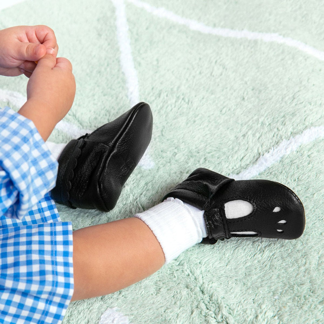 Ebony Mary Jane Baby Shoe - Norani Baby