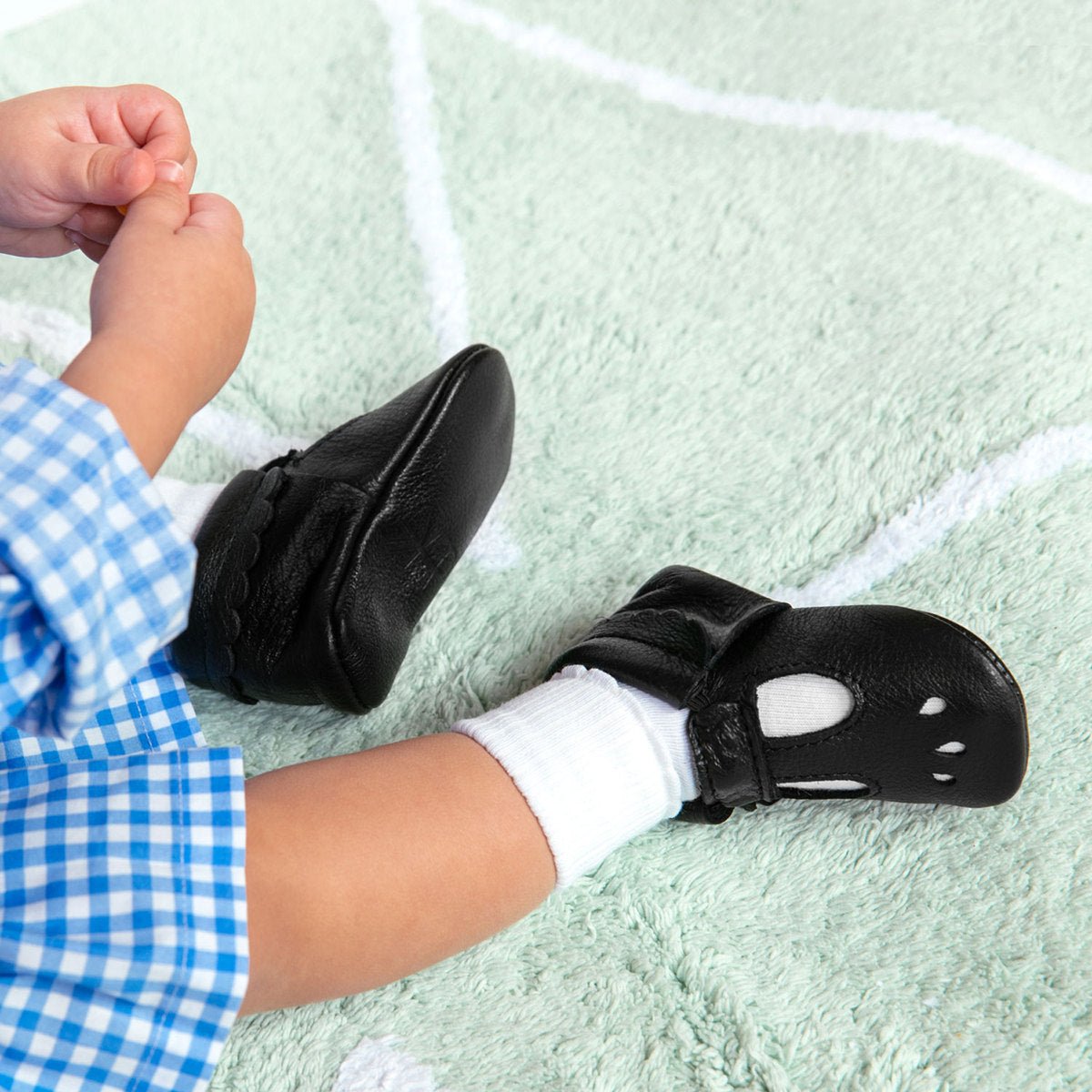 Ebony Mary Jane Baby Shoe - Norani Baby