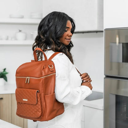 Signature Diaper Bag Caramel - Norani Baby