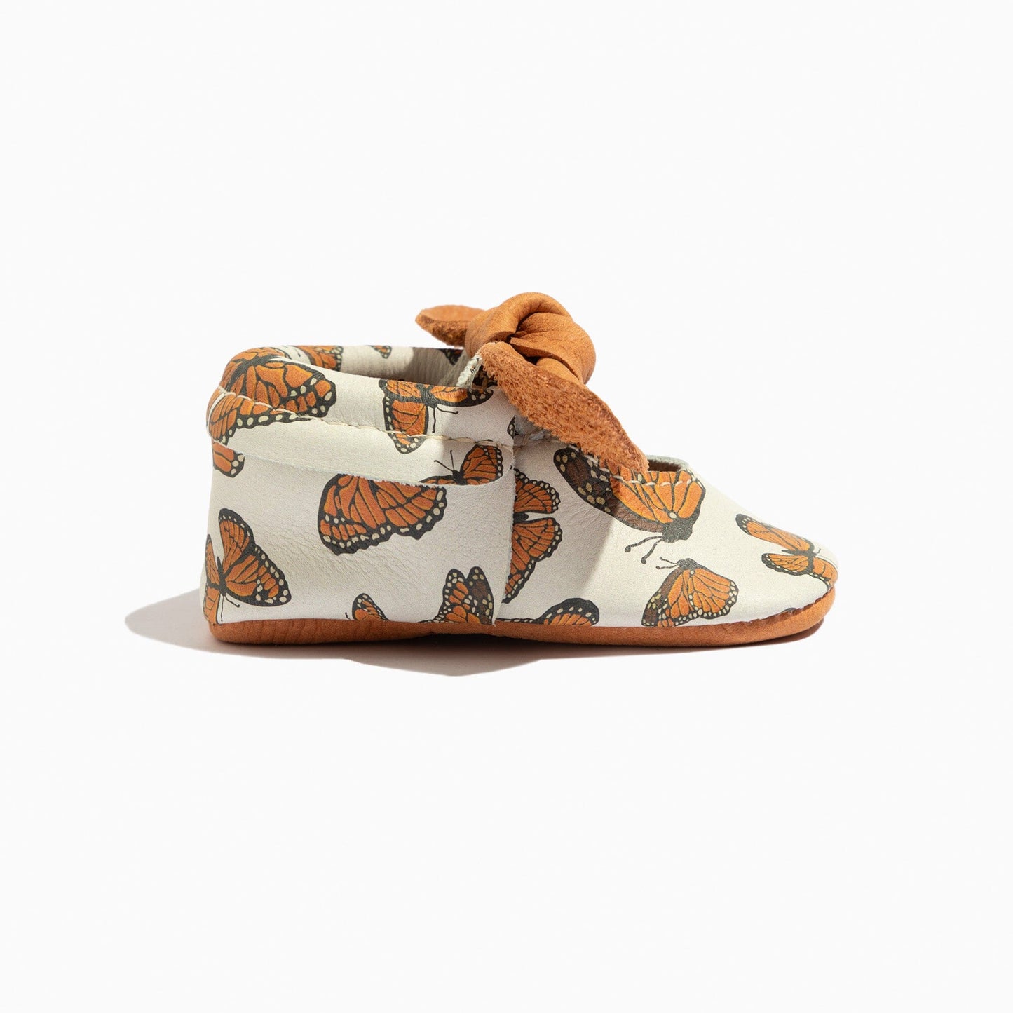 Monarch Butterfly Knotted Bow Baby Shoe - Norani Baby