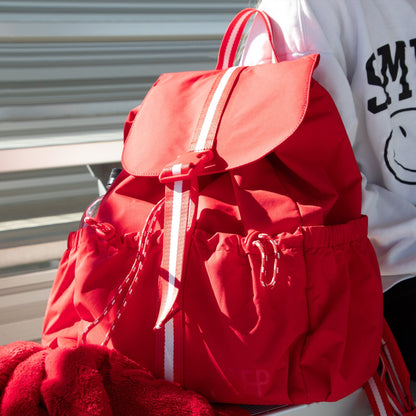 Cherry Motion Drawcord Backpack - Norani Baby