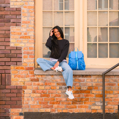 Wave Motion Drawcord Backpack - Norani Baby