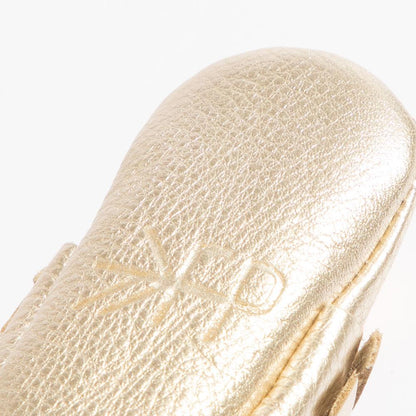 Newborn Platinum Moccasin Baby Shoe - Norani Baby