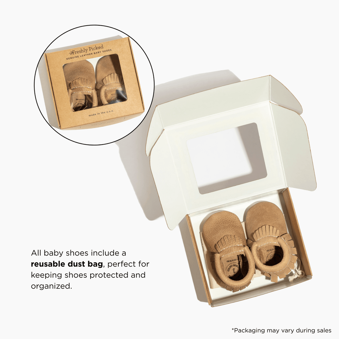Weathered Brown Moccasin Baby Shoe - Norani Baby