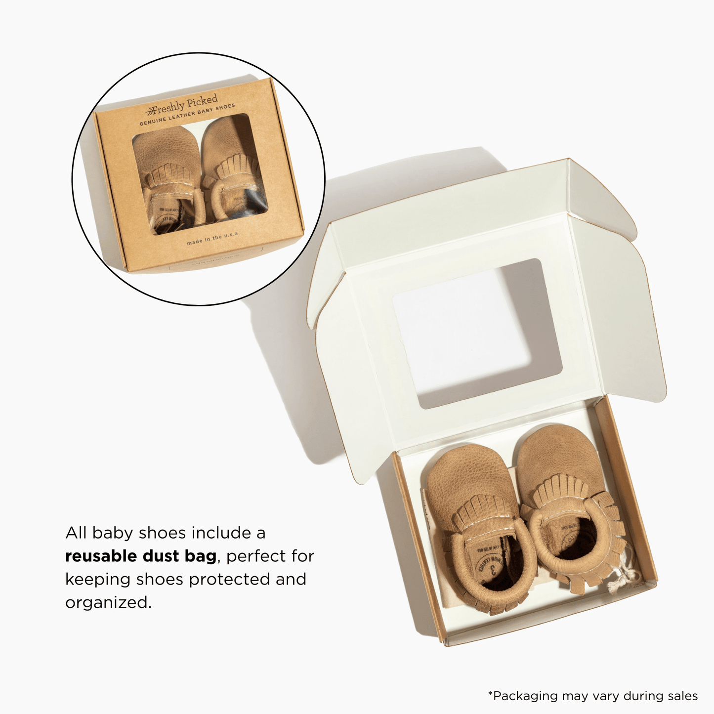 Weathered Brown Moccasin Baby Shoe - Norani Baby