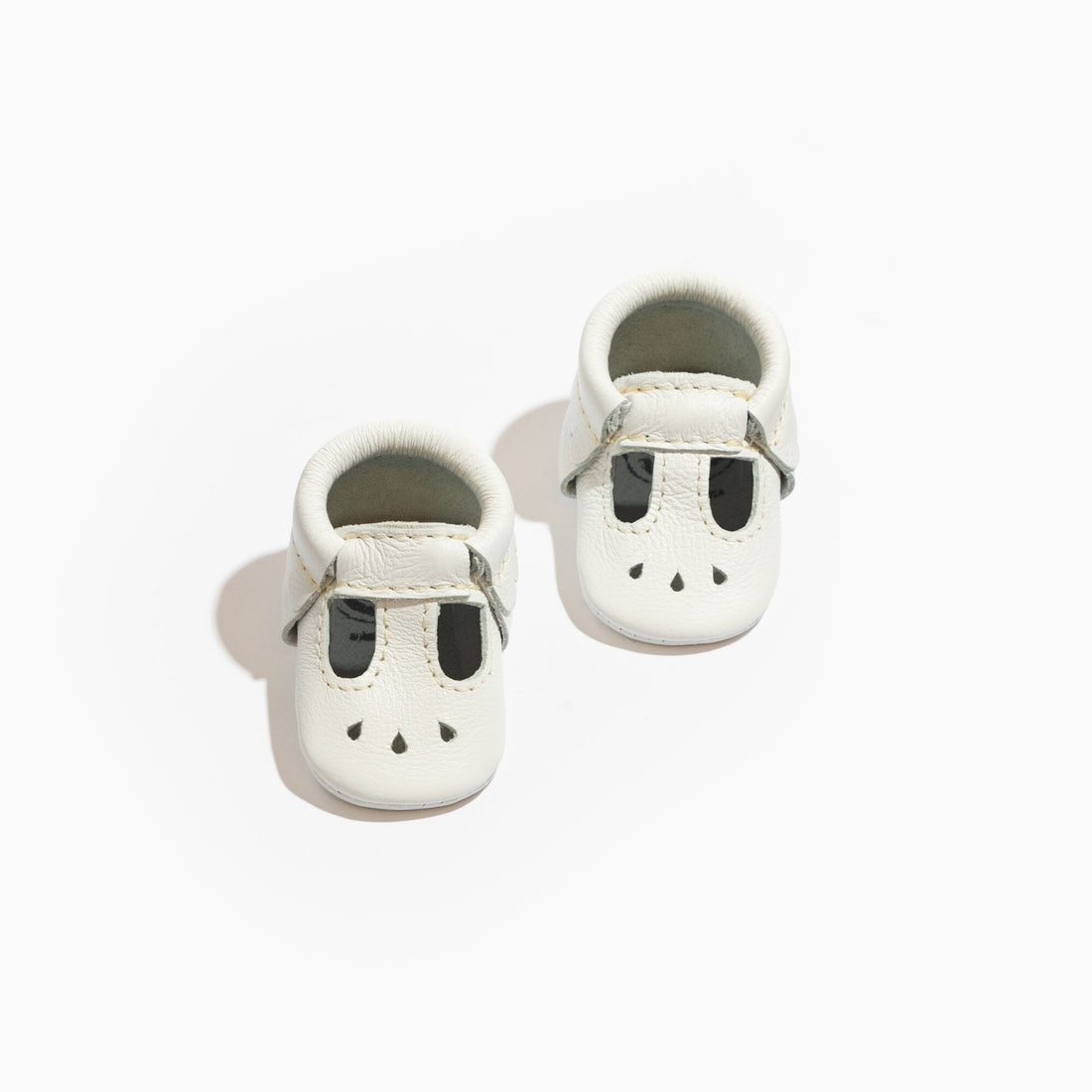 Newborn Bright White Mary Jane Baby Shoe - Norani Baby
