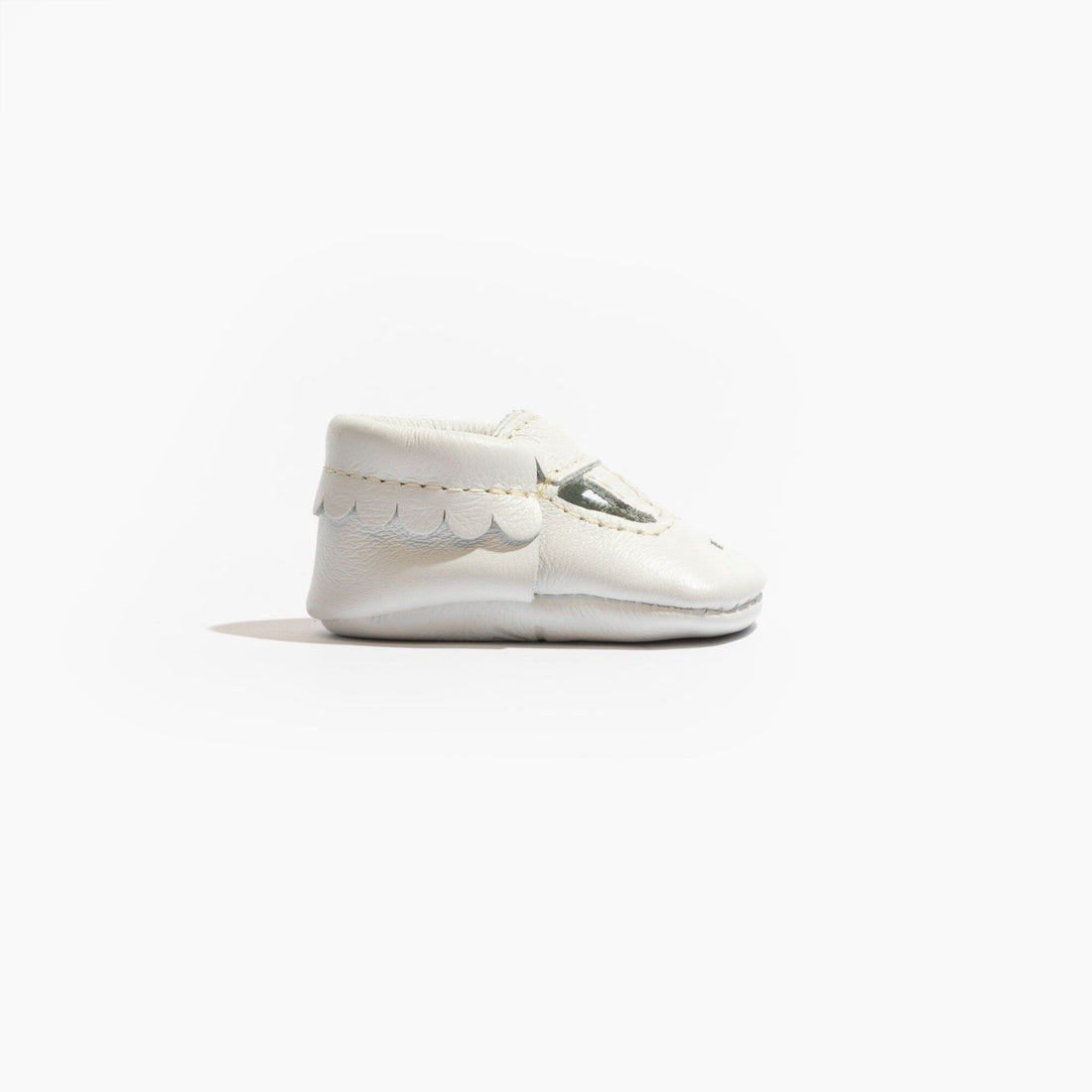 Newborn Bright White Mary Jane Baby Shoe - Norani Baby