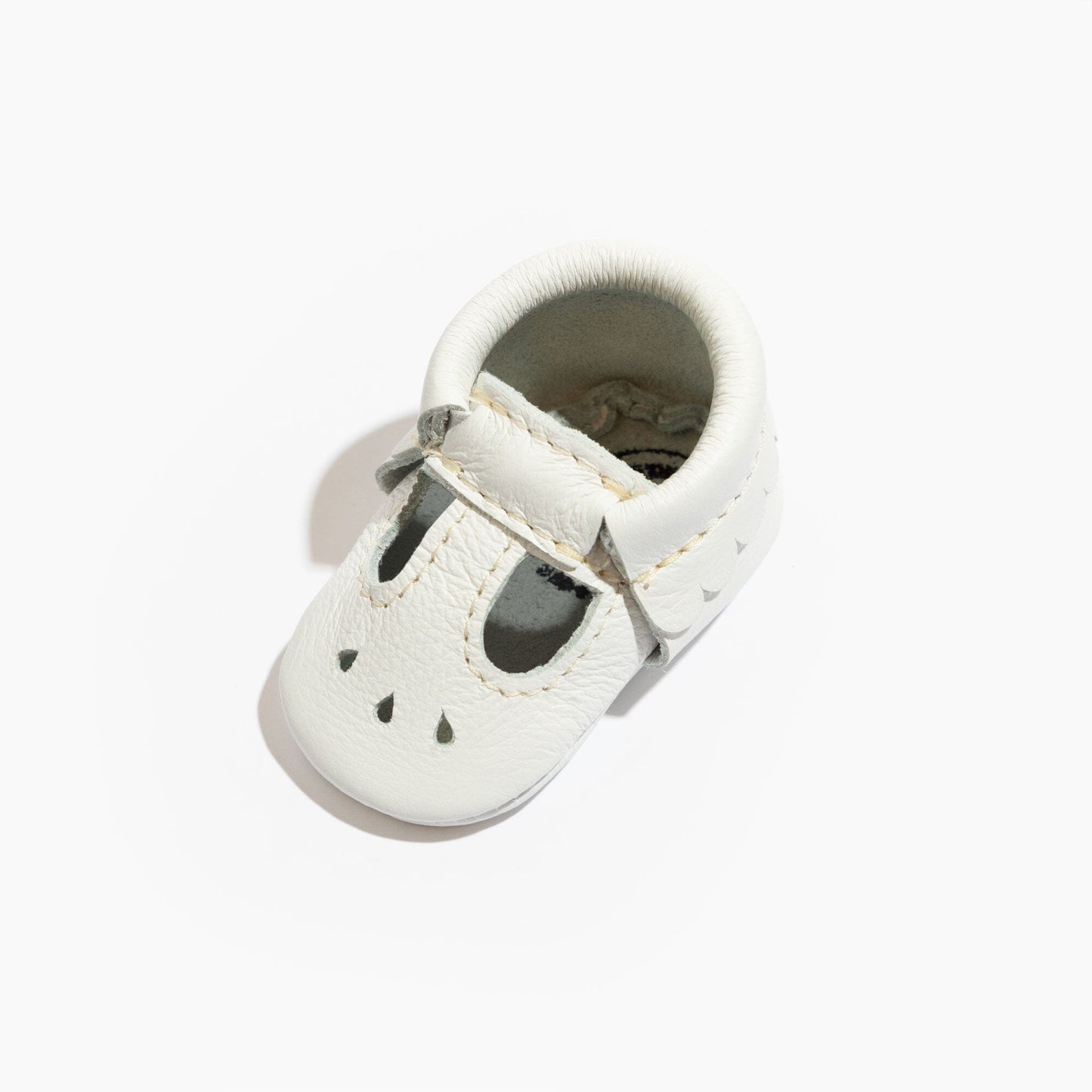 Newborn Bright White Mary Jane Baby Shoe - Norani Baby