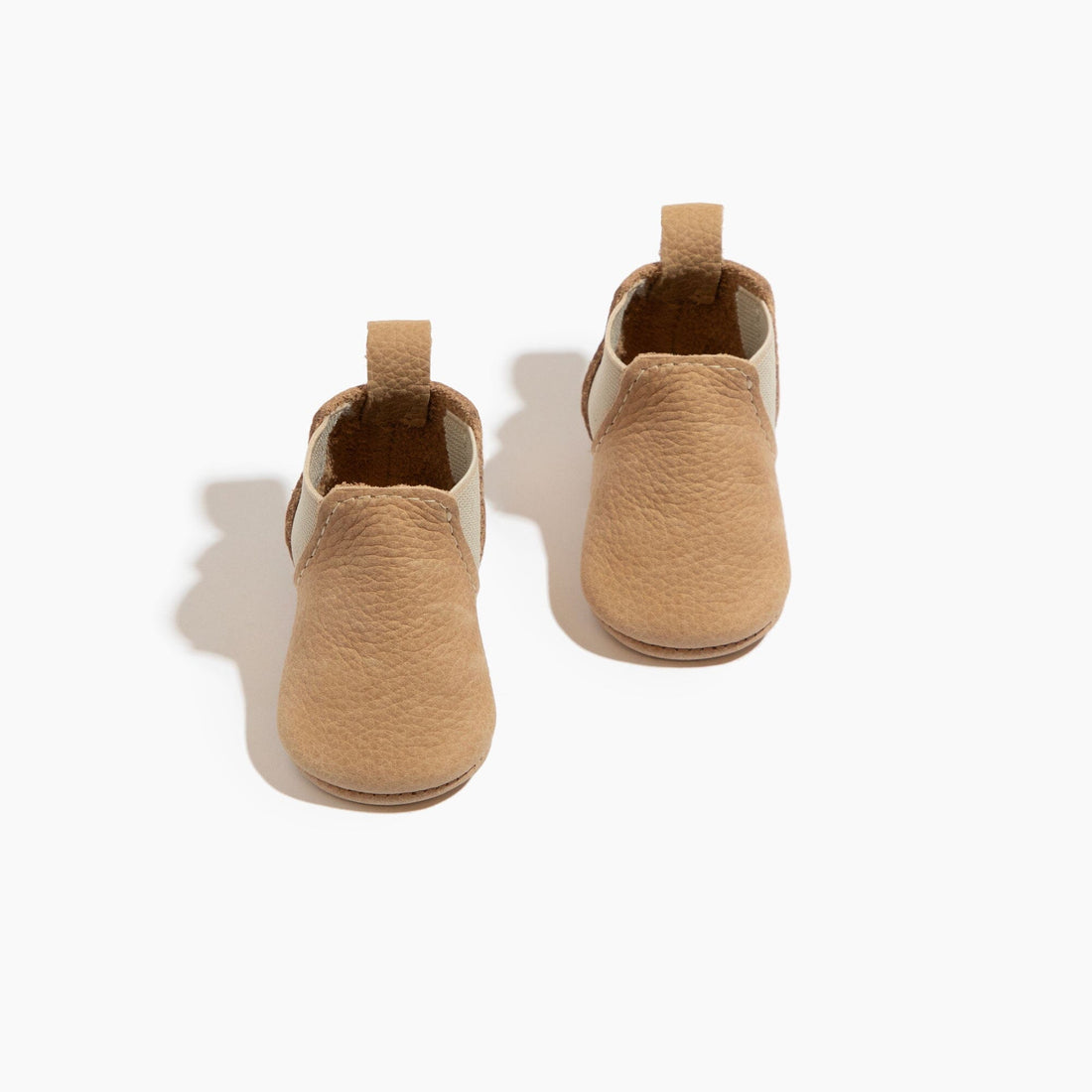 Newborn Weathered Brown Chelsea Boot Baby Shoe - Norani Baby