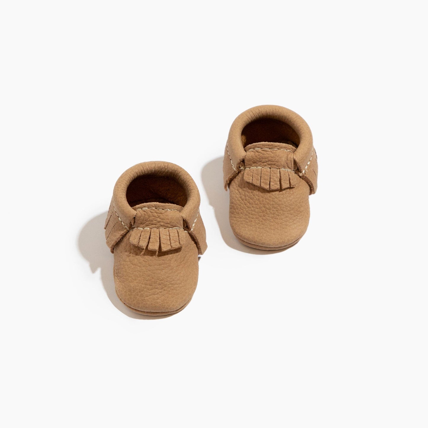 Newborn Weathered Brown Moccasin Baby Shoe - Norani Baby