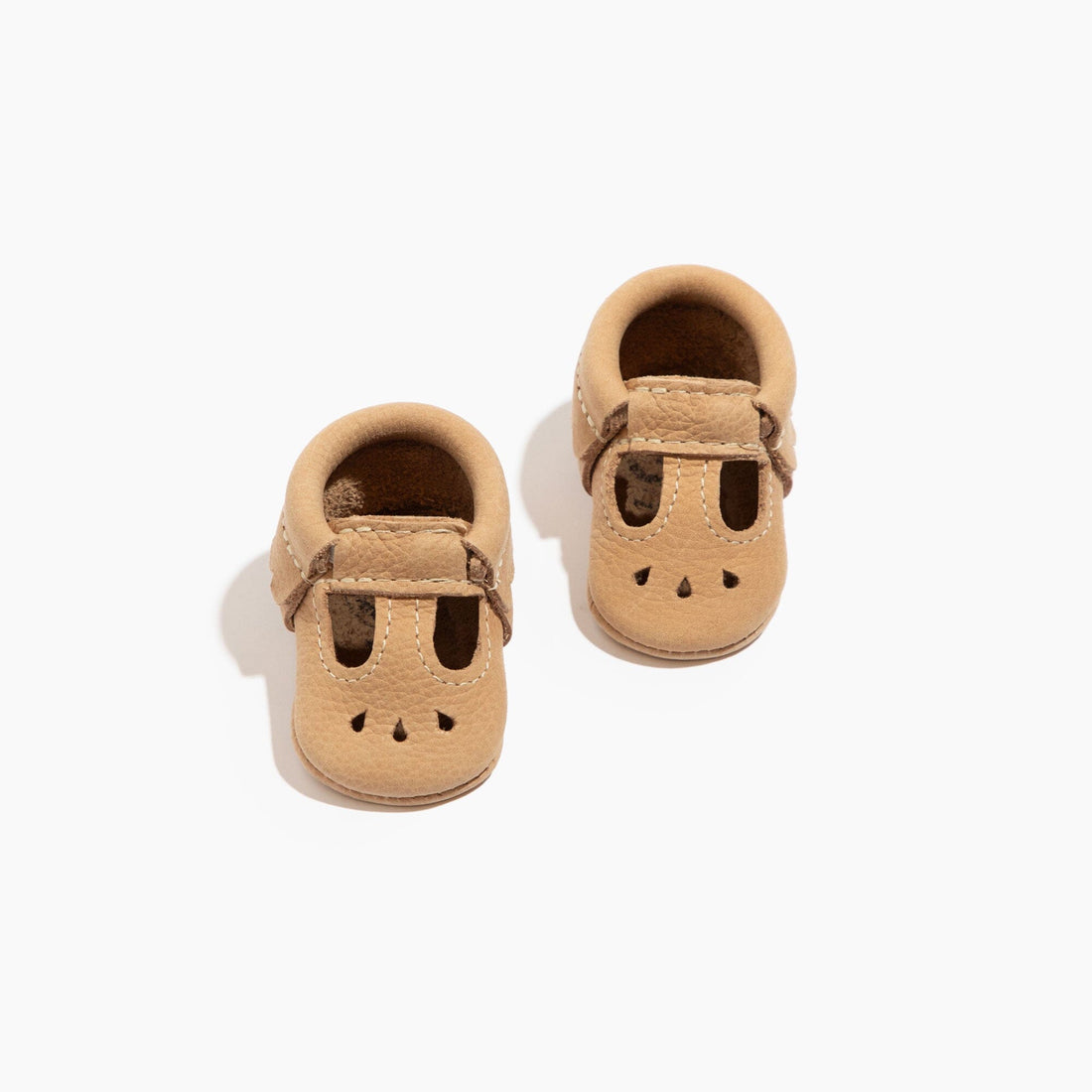 Newborn Weathered Brown Mary Jane Baby Shoe - Norani Baby