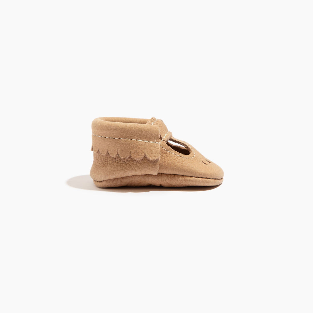 Newborn Weathered Brown Mary Jane Baby Shoe - Norani Baby